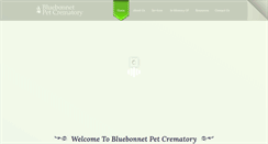 Desktop Screenshot of bluebonnetpetcrematory.com